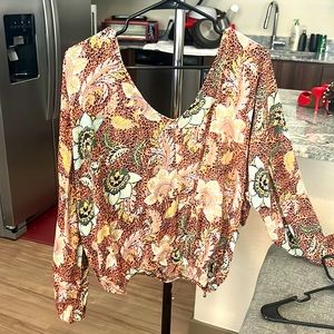 Cute boho blouse EUC size XL